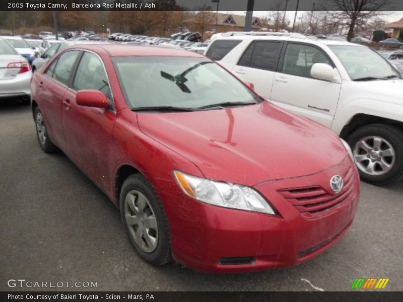 Barcelona Red Metallic / Ash 2009 Toyota Camry