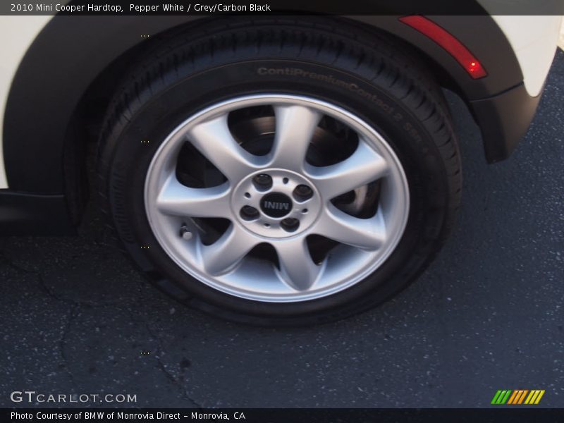 Pepper White / Grey/Carbon Black 2010 Mini Cooper Hardtop