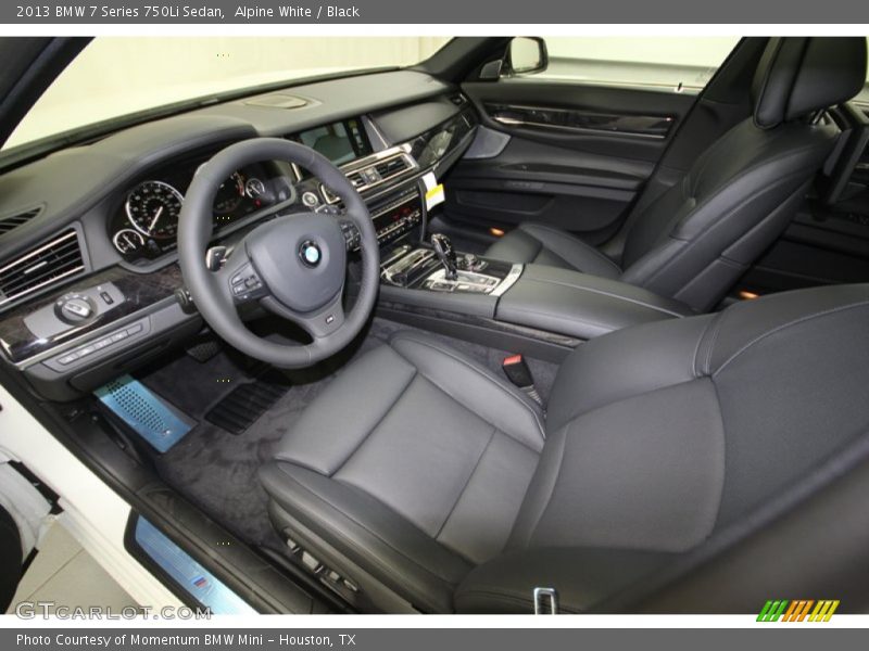 Alpine White / Black 2013 BMW 7 Series 750Li Sedan
