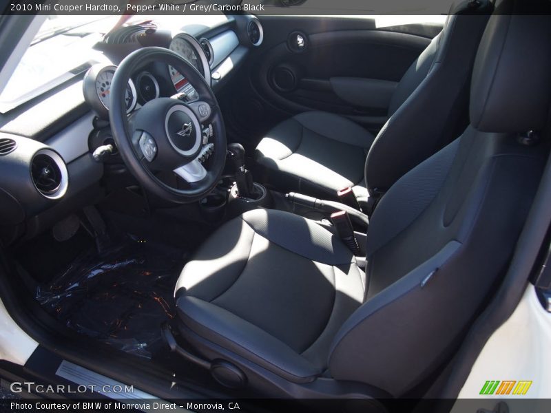 Pepper White / Grey/Carbon Black 2010 Mini Cooper Hardtop