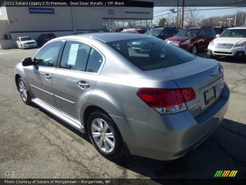 Steel Silver Metallic / Off-Black 2011 Subaru Legacy 2.5i Premium