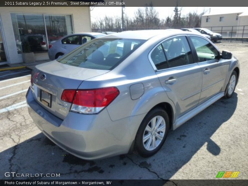 Steel Silver Metallic / Off-Black 2011 Subaru Legacy 2.5i Premium