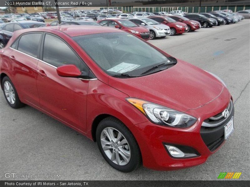 Volcanic Red / Beige 2013 Hyundai Elantra GT