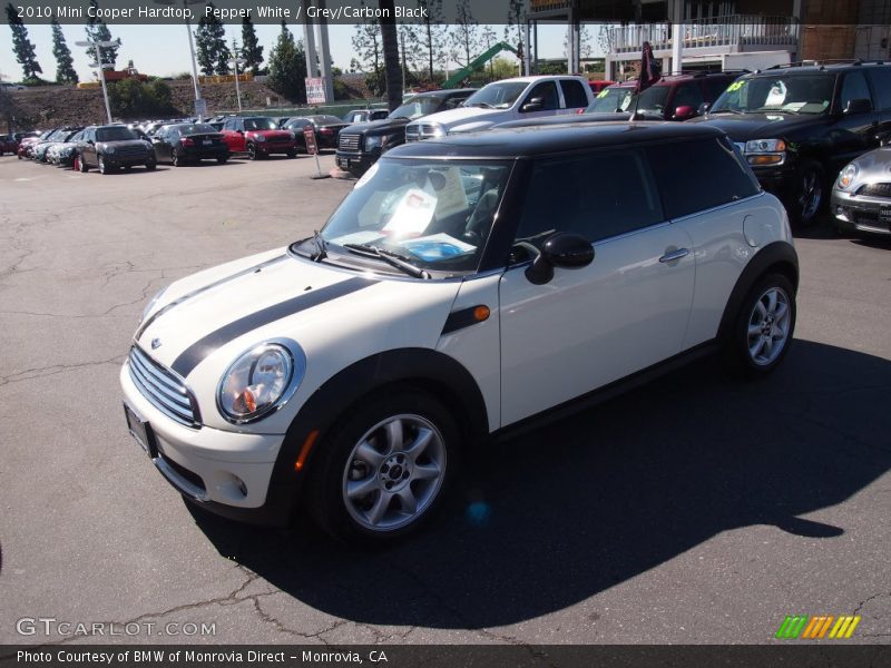 Pepper White / Grey/Carbon Black 2010 Mini Cooper Hardtop