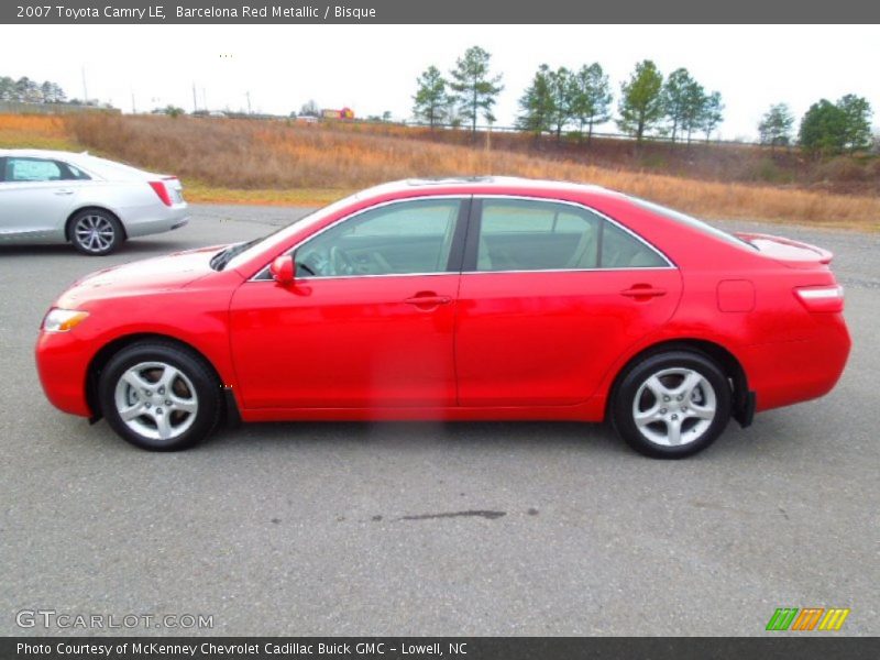 Barcelona Red Metallic / Bisque 2007 Toyota Camry LE