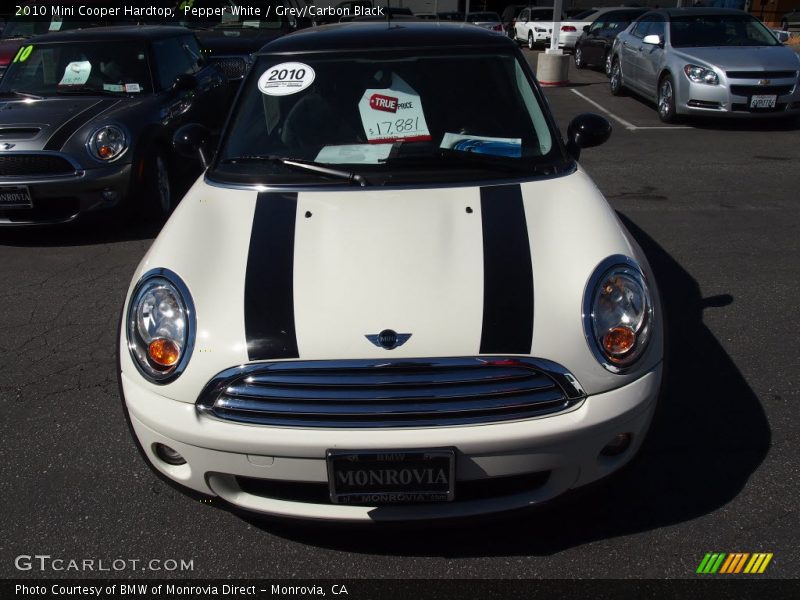 Pepper White / Grey/Carbon Black 2010 Mini Cooper Hardtop