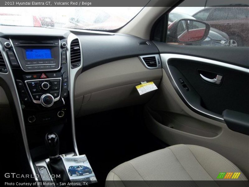 Volcanic Red / Beige 2013 Hyundai Elantra GT