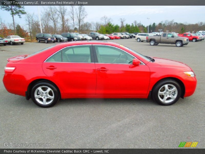 Barcelona Red Metallic / Bisque 2007 Toyota Camry LE