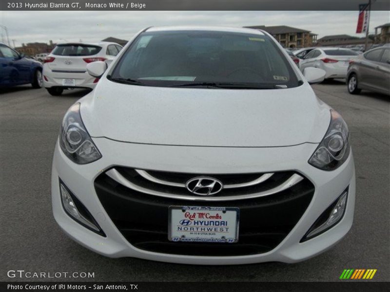 Monaco White / Beige 2013 Hyundai Elantra GT