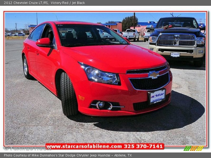 Victory Red / Jet Black 2012 Chevrolet Cruze LT/RS
