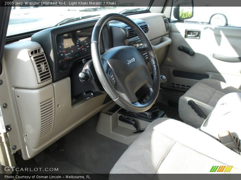 Light Khaki Metallic / Khaki 2005 Jeep Wrangler Unlimited 4x4