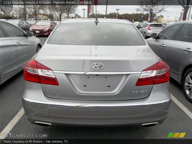 Platinum Metallic / Jet Black 2013 Hyundai Genesis 3.8 Sedan