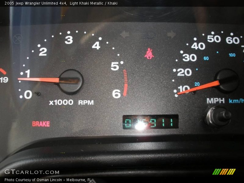 Light Khaki Metallic / Khaki 2005 Jeep Wrangler Unlimited 4x4