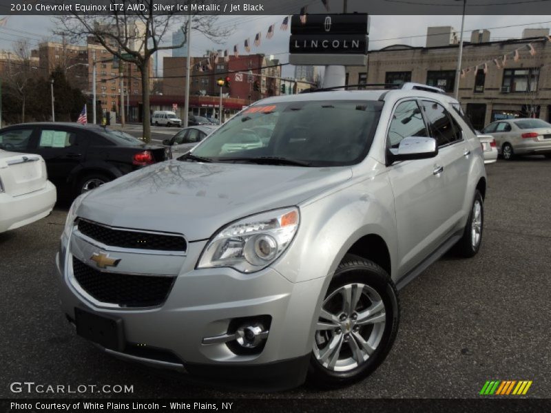 Silver Ice Metallic / Jet Black 2010 Chevrolet Equinox LTZ AWD