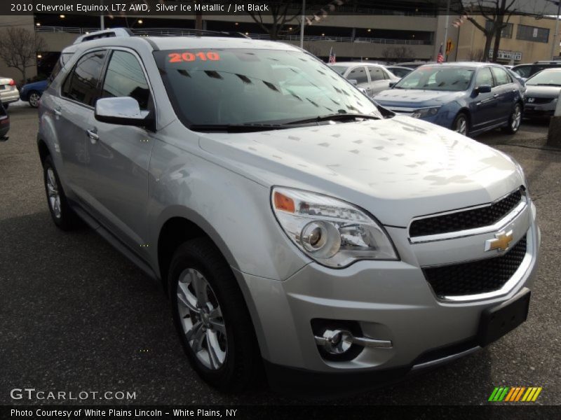 Silver Ice Metallic / Jet Black 2010 Chevrolet Equinox LTZ AWD
