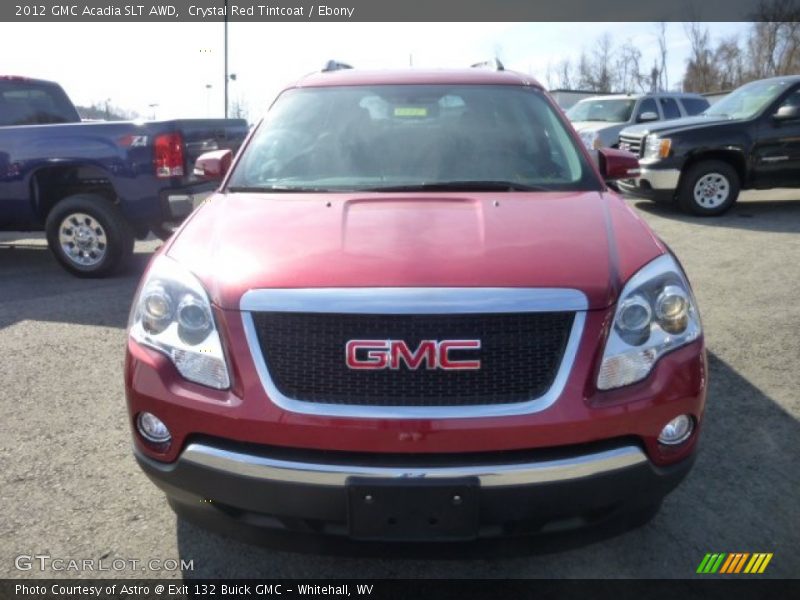 Crystal Red Tintcoat / Ebony 2012 GMC Acadia SLT AWD
