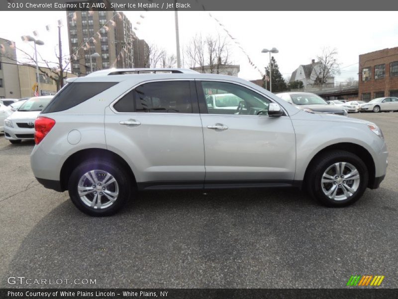 Silver Ice Metallic / Jet Black 2010 Chevrolet Equinox LTZ AWD