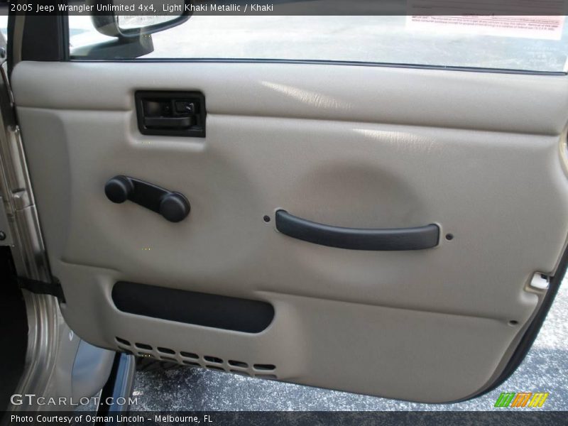 Light Khaki Metallic / Khaki 2005 Jeep Wrangler Unlimited 4x4