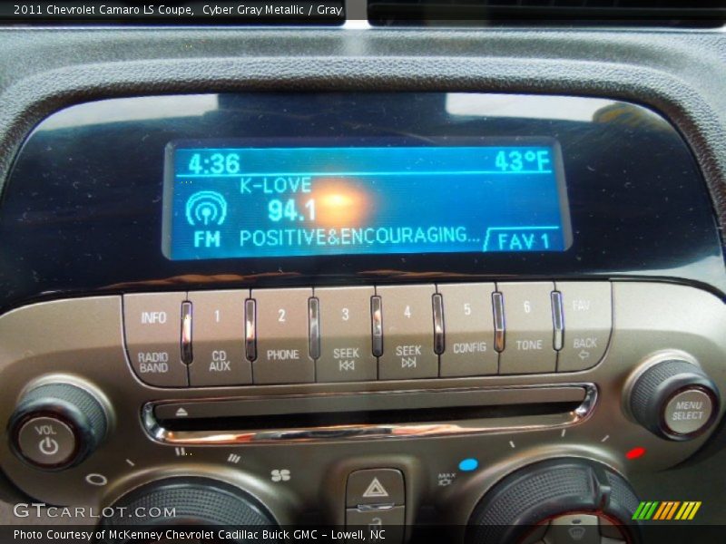 Cyber Gray Metallic / Gray 2011 Chevrolet Camaro LS Coupe