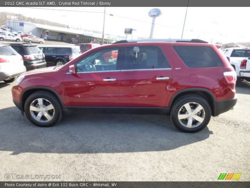 Crystal Red Tintcoat / Ebony 2012 GMC Acadia SLT AWD