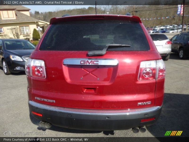 Crystal Red Tintcoat / Ebony 2012 GMC Acadia SLT AWD