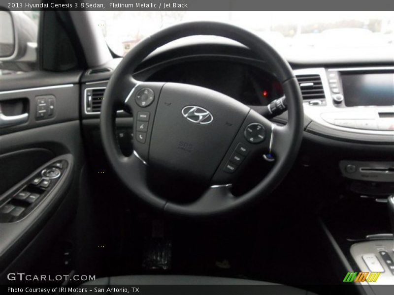 Platinum Metallic / Jet Black 2013 Hyundai Genesis 3.8 Sedan