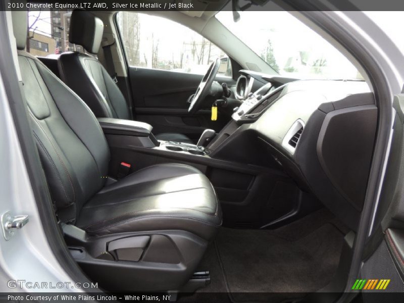 Silver Ice Metallic / Jet Black 2010 Chevrolet Equinox LTZ AWD