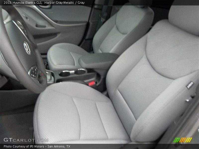 Harbor Gray Metallic / Gray 2013 Hyundai Elantra GLS