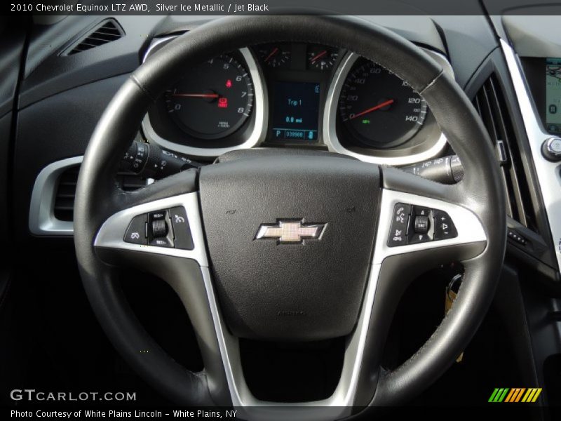 Silver Ice Metallic / Jet Black 2010 Chevrolet Equinox LTZ AWD