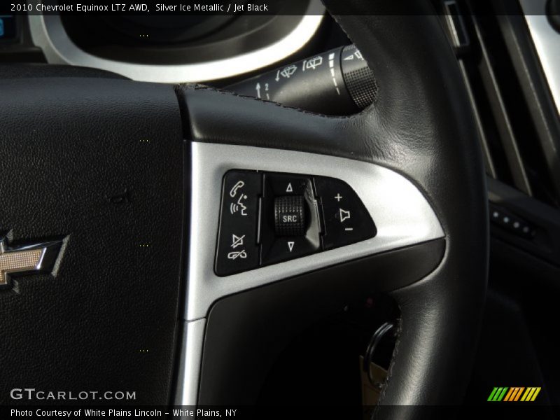 Silver Ice Metallic / Jet Black 2010 Chevrolet Equinox LTZ AWD