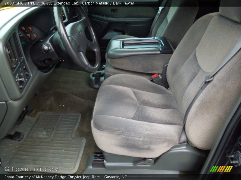  2003 Sierra 1500 SLE Extended Cab Dark Pewter Interior