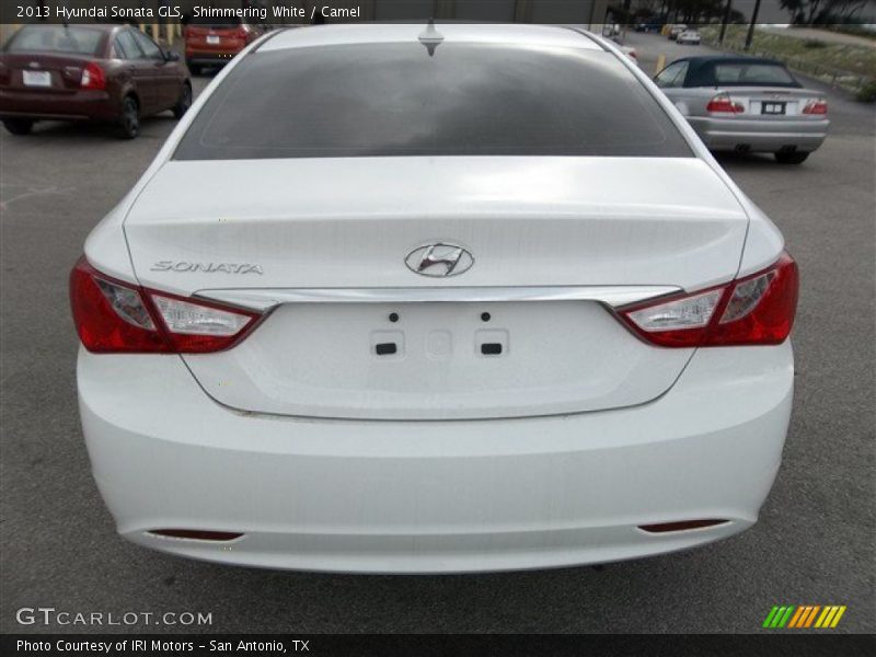 Shimmering White / Camel 2013 Hyundai Sonata GLS
