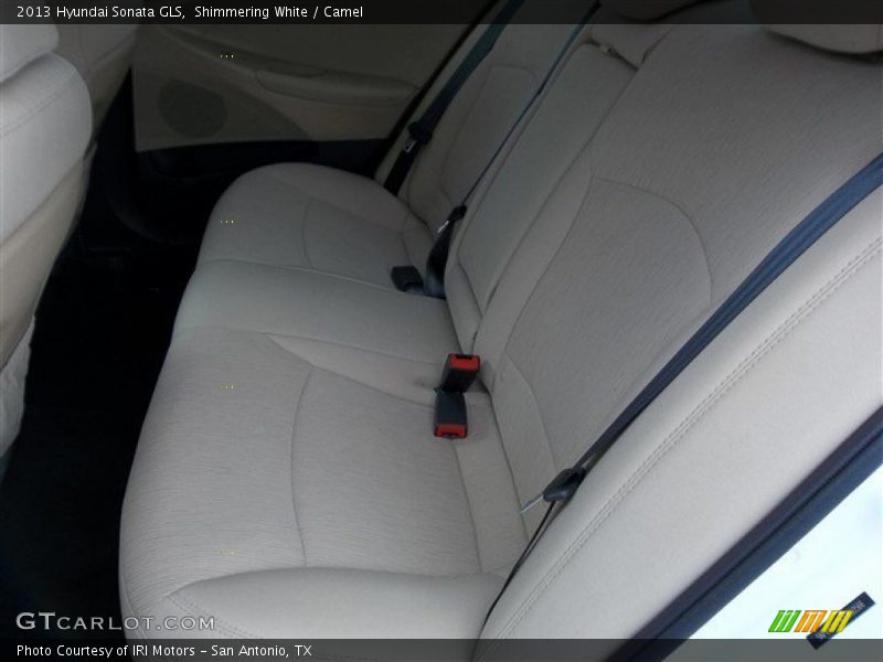 Shimmering White / Camel 2013 Hyundai Sonata GLS
