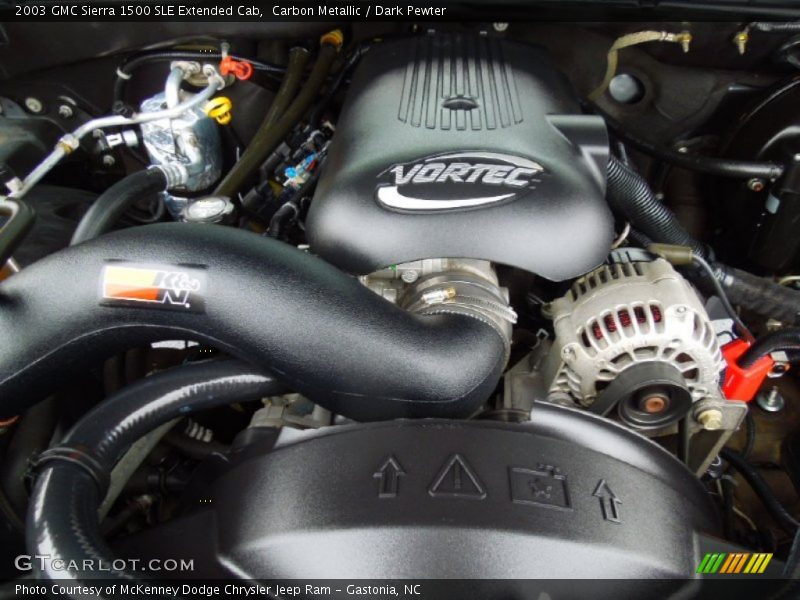  2003 Sierra 1500 SLE Extended Cab Engine - 5.3 Liter OHV 16-Valve Vortec V8