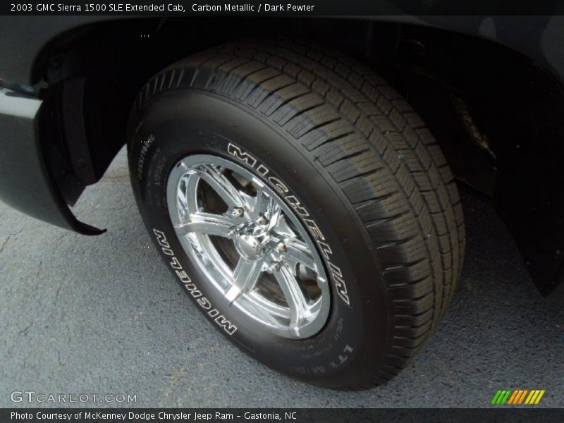 Carbon Metallic / Dark Pewter 2003 GMC Sierra 1500 SLE Extended Cab