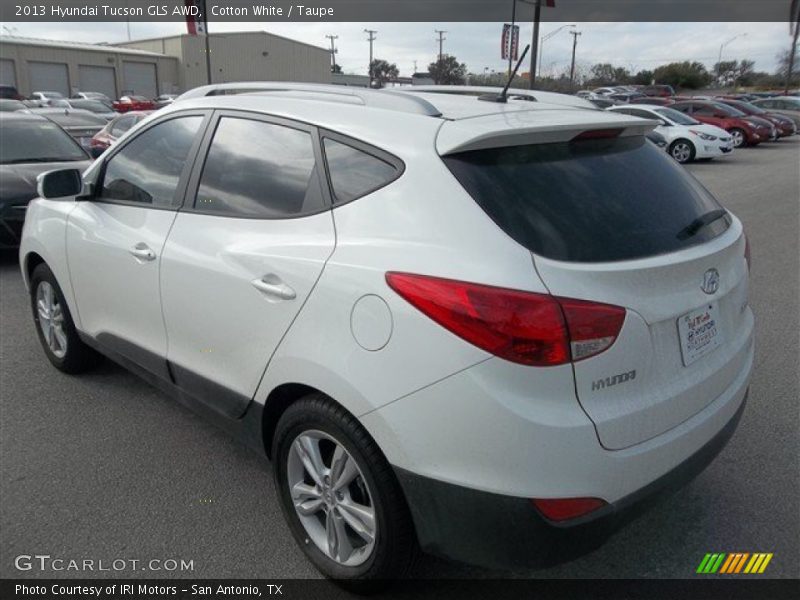 Cotton White / Taupe 2013 Hyundai Tucson GLS AWD