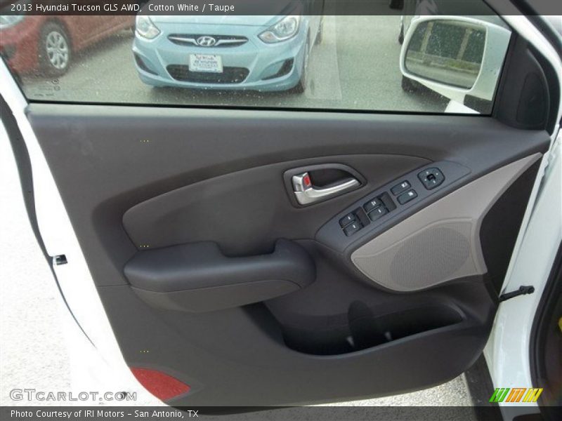 Cotton White / Taupe 2013 Hyundai Tucson GLS AWD