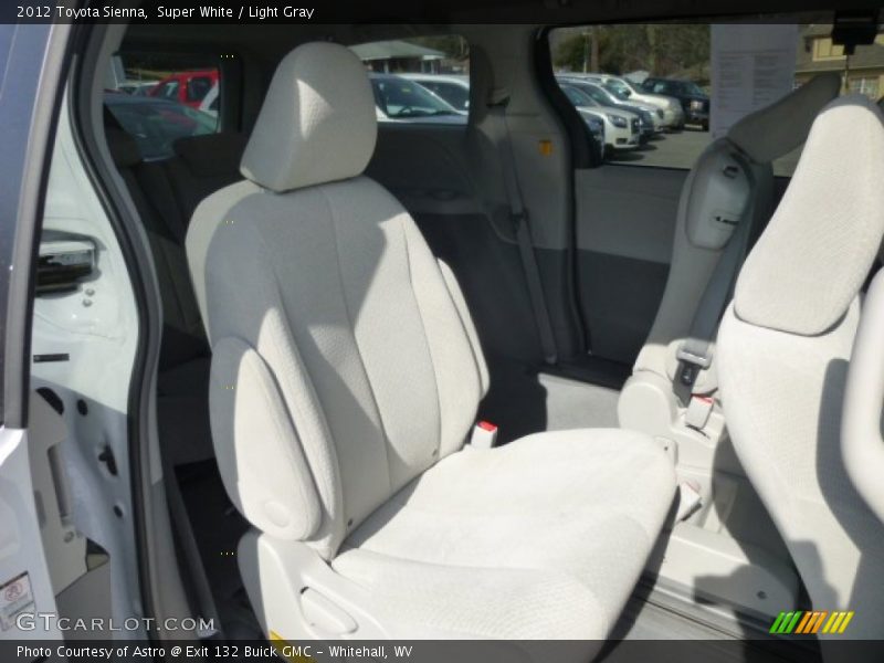 Super White / Light Gray 2012 Toyota Sienna