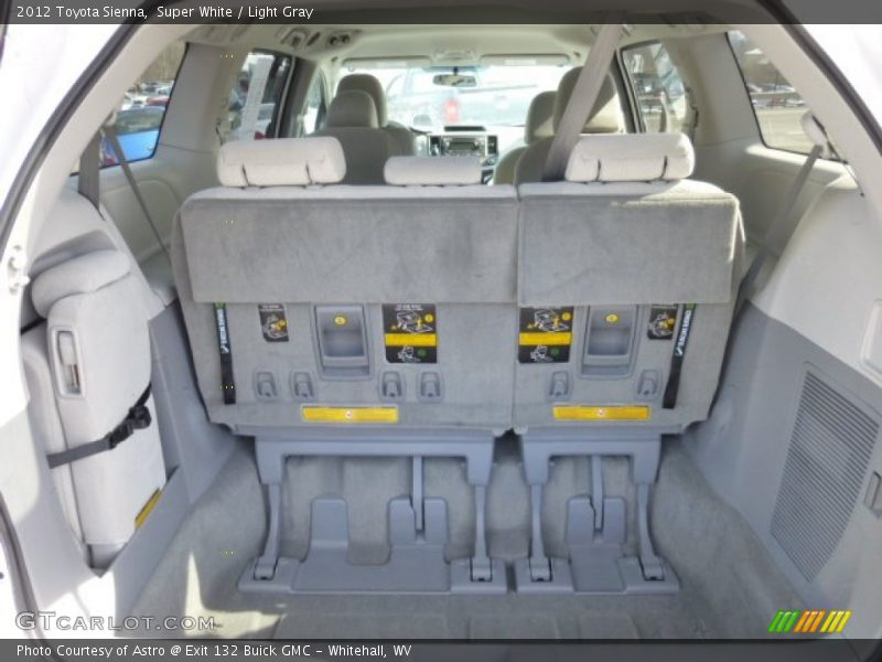 Super White / Light Gray 2012 Toyota Sienna