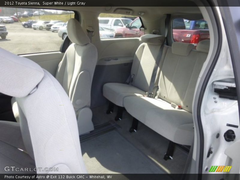Super White / Light Gray 2012 Toyota Sienna