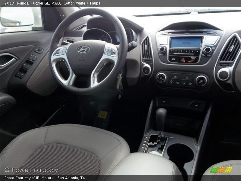 Cotton White / Taupe 2013 Hyundai Tucson GLS AWD