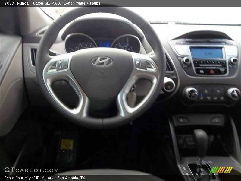 Cotton White / Taupe 2013 Hyundai Tucson GLS AWD