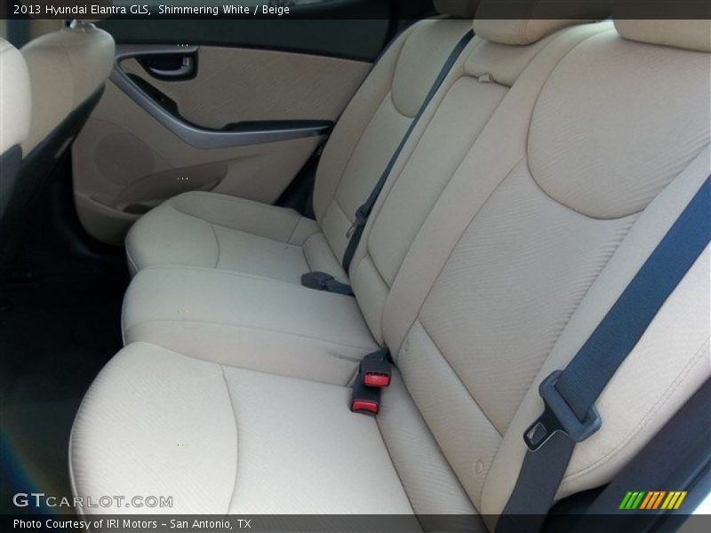 Shimmering White / Beige 2013 Hyundai Elantra GLS