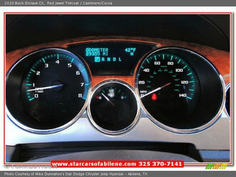Red Jewel Tintcoat / Cashmere/Cocoa 2010 Buick Enclave CX