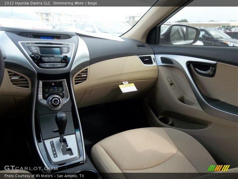Shimmering White / Beige 2013 Hyundai Elantra GLS