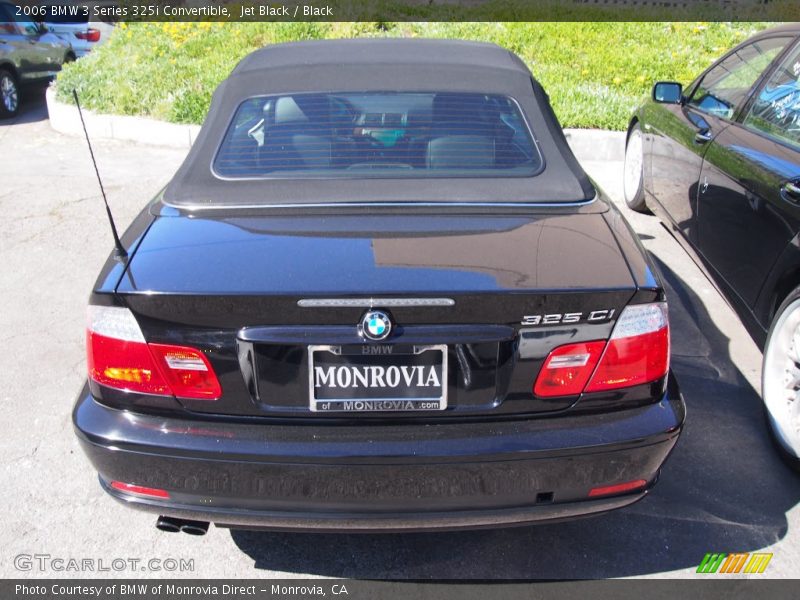 Jet Black / Black 2006 BMW 3 Series 325i Convertible