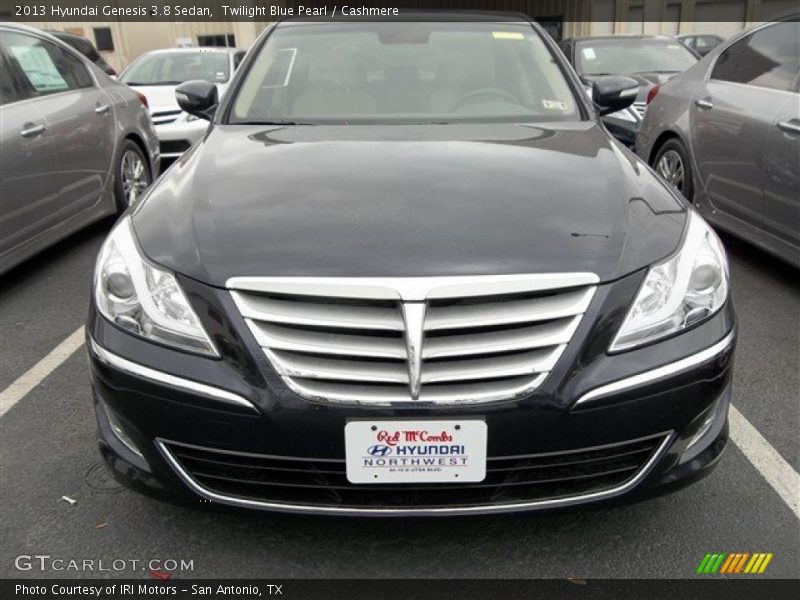 Twilight Blue Pearl / Cashmere 2013 Hyundai Genesis 3.8 Sedan