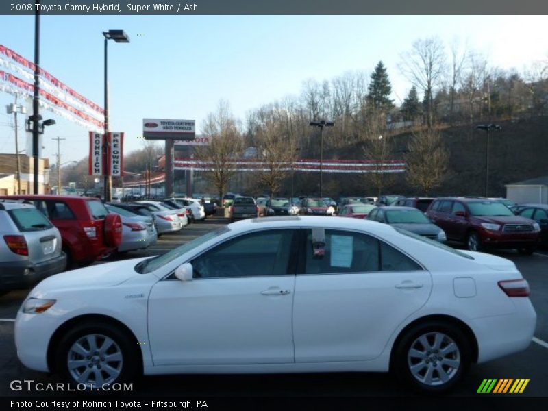 Super White / Ash 2008 Toyota Camry Hybrid