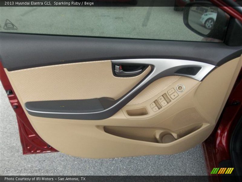 Sparkling Ruby / Beige 2013 Hyundai Elantra GLS