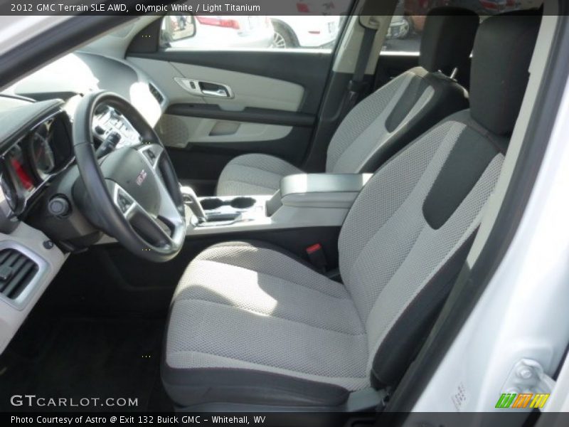 Olympic White / Light Titanium 2012 GMC Terrain SLE AWD